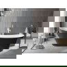 Baignoire Mexen Alta indépendante 170 x 75 cm, blanche/noire, trop-plein blanc - 52141707575-20