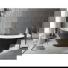 Mexen Alta baignoire indépendante 170 x 75 cm, blanche/noire, trop plein doré - 52141707575-50