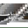 Mexen Alta baignoire autoportante 170 x 75 cm, blanche/noire, bonde en or brossé - 52141707575-55