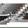 Baignoire Mexen Alta autoportante 170 x 75 cm, blanche/noire, évacuation noire - 52141707575-70