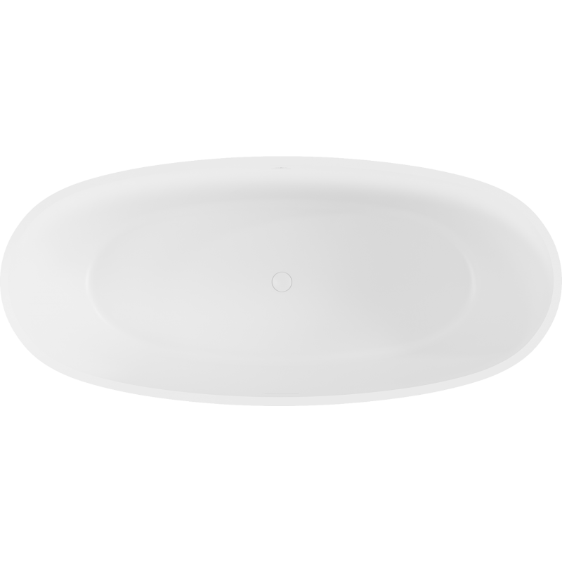 Mexen Torino baignoire autoportante en conglomérat 155 x 78 cm, blanc mat - 57271557800
