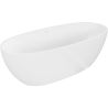Mexen Torino baignoire autoportante en conglomérat 155 x 78 cm, blanc brillant - 57271557810