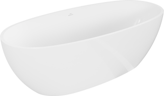 Mexen Torino baignoire autoportante en conglomérat 155 x 78 cm, blanc brillant - 57271557810