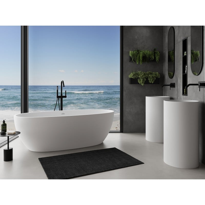 Mexen Torino baignoire autoportante en conglomérat 175 x 78 cm, blanc mat - 57271757800