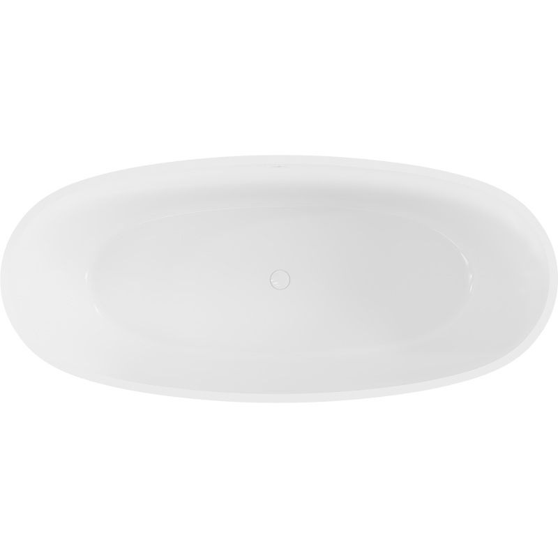 Mexen Torino baignoire autoportante en conglomérat 175 x 78 cm, blanc brillant - 57271757810