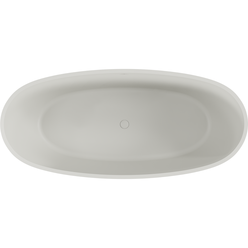 Mexen Torino baignoire autoportante en conglomérat 175 x 78 cm, béton mat - 57271757861