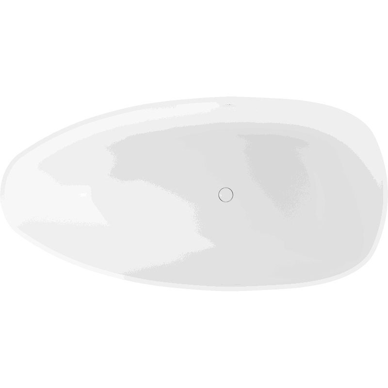 Mexen Imola baignoire autoportante en conglomérat 150 x 77 cm, blanc mat - 57281507600