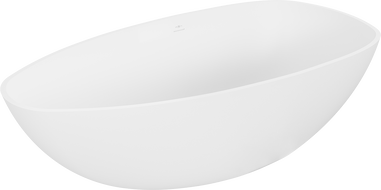 Mexen Imola baignoire autoportante en conglomérat 160 x 81 cm, blanc mat - 57281608000