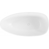 Mexen Imola baignoire autoportante en conglomérat 160 x 81 cm, blanc mat - 57281608000