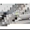 Mexen Imola baignoire autoportante en conglomérat 160 x 81 cm, blanc brillant - 57281608010
