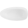 Mexen Imola baignoire autoportante en conglomérat 160 x 81 cm, blanc brillant - 57281608010