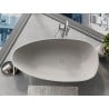 Mexen Imola baignoire autoportante en conglomérat 160 x 81 cm, béton mat - 57281608061