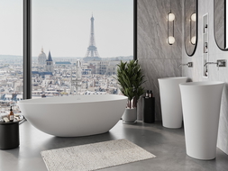 Mexen Imola baignoire autoportante en conglomérat 170 x 88 cm, blanc mat - 57281708500