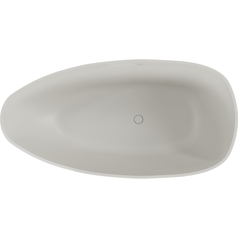 Mexen Imola baignoire autoportante en conglomérat 170 x 88 cm, béton mat - 57281708561