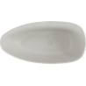 Mexen Imola baignoire autoportante en conglomérat 170 x 88 cm, béton mat - 57281708561