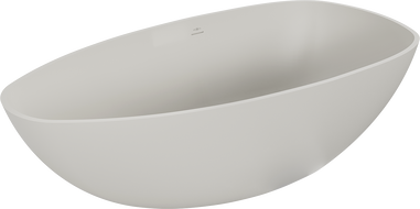 Mexen Imola baignoire autoportante en conglomérat 170 x 88 cm, béton mat - 57281708561
