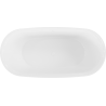 Mexen Siena baignoire autoportante en conglomérat 170 x 80 cm, blanc brillant - 57291708010
