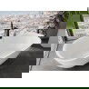 Mexen Siena baignoire autoportante en conglomérat 170 x 80 cm, blanc brillant - 57291708010