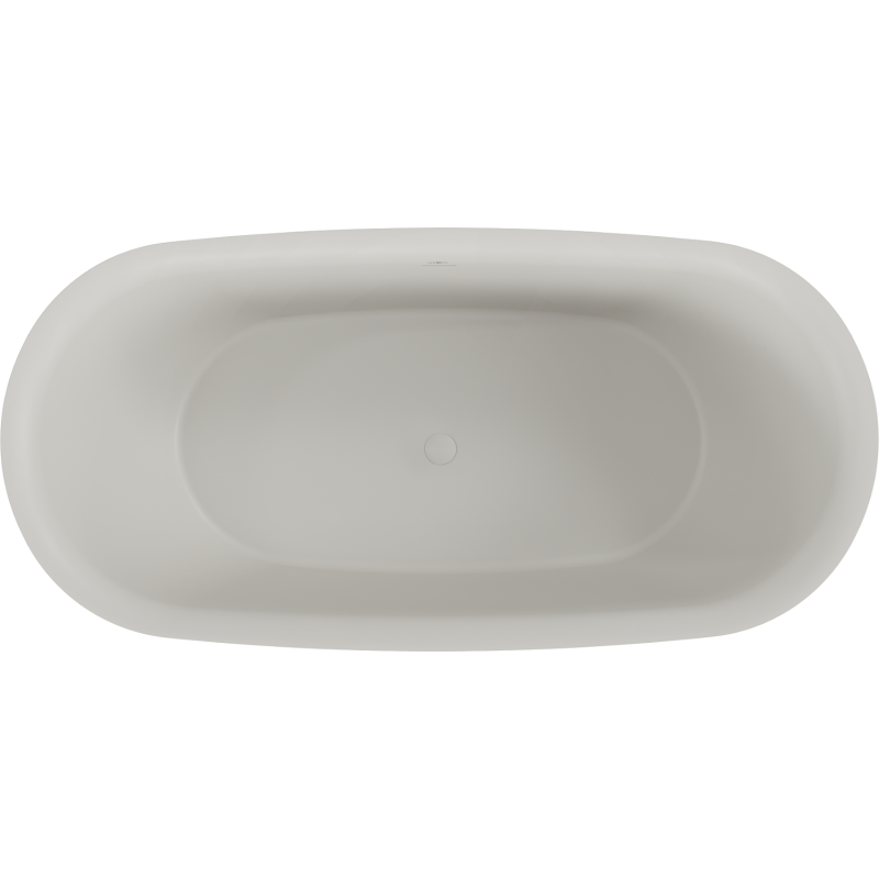 Mexen Siena baignoire autoportante en conglomérat 170 x 80 cm, béton mat - 57291708061