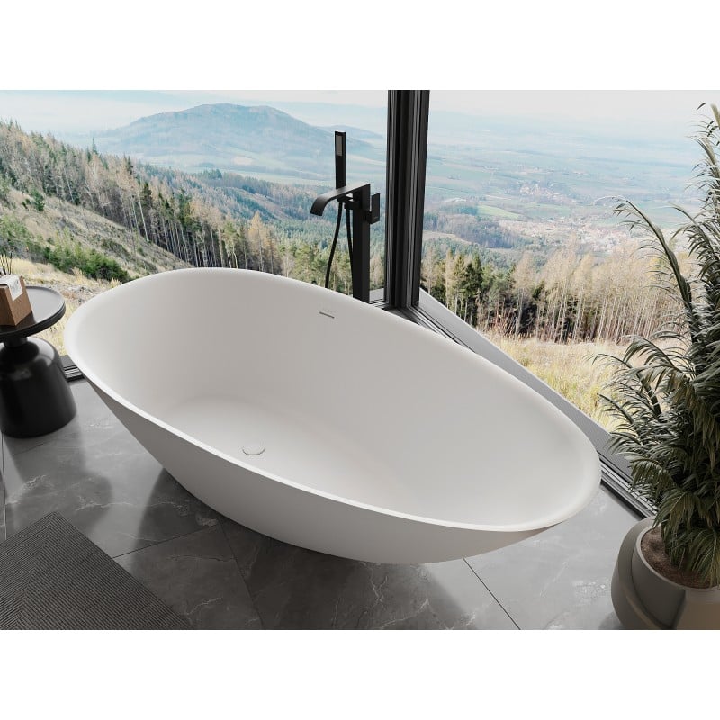 Mexen Milano baignoire autoportante en conglomérat 150 x 82 cm, blanc mat - 57301508500
