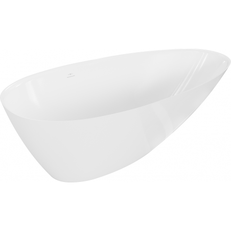 Mexen Milano baignoire îlot en conglomérat 150 x 82 cm, blanc brillant - 57301508510
