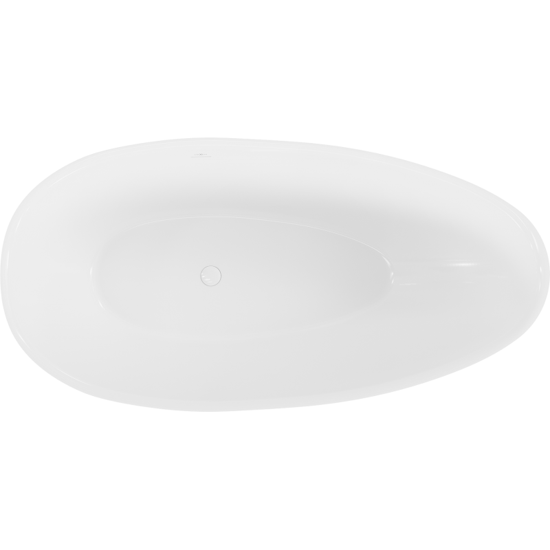 Mexen Milano baignoire autoportante en conglomérat 150 x 82 cm, blanc brillant - 57301508510