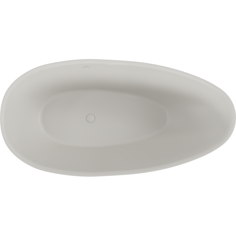Mexen Milano baignoire autoportante en conglomérat 170 x 86 cm, béton mat - 57301708561