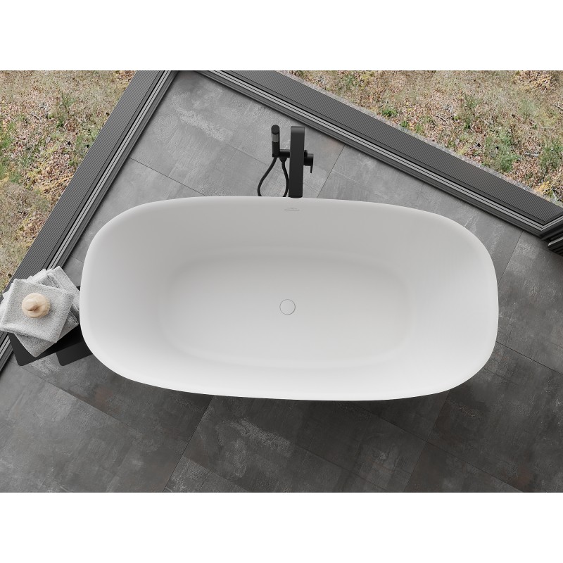 Mexen Como baignoire autoportante en conglomérat 170 x 82 cm, blanc mat - 57311708200