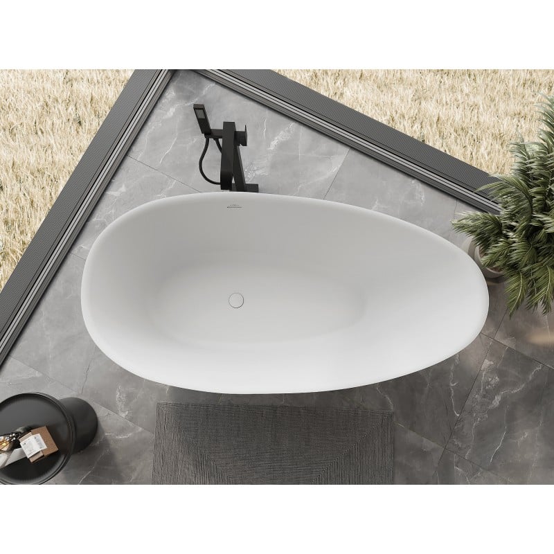 Mexen Milano baignoire autoportante en conglomérat 150 x 82 cm, blanc mat - 57301508500