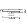 Mexen Flat Abs Flat ABS drain linéaire 2-en-1 80 cm, inox - 1069080