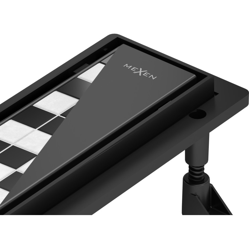 Mexen Flat Abs Flat ABS caniveau de douche 2 en 1 60 cm, noir - 1769060