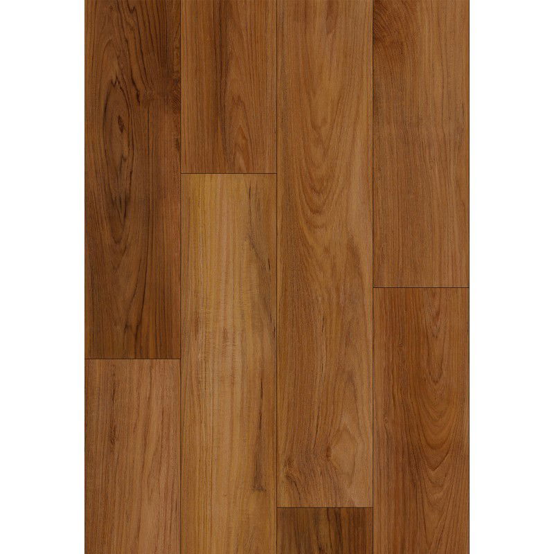 Mexen Lubbock panneaux vinyles 1240 x 182 mm SPC 6,5 mm, sous-couche IXPE 1,5 mm, 4 V-Joint, Teck - F1092-1240-182-505-4V1-08