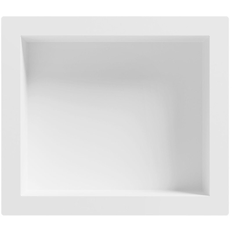 Mexen X-Wall-S étagère encastrée SMC avec rebord 35,5 x 40,7 cm, blanc - 1901354109