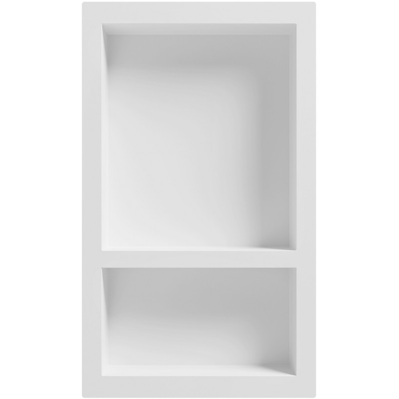 Mexen X-Wall-S étagère encastrée SMC avec bride 68,6 x 40,7 cm, blanche - 1901694109