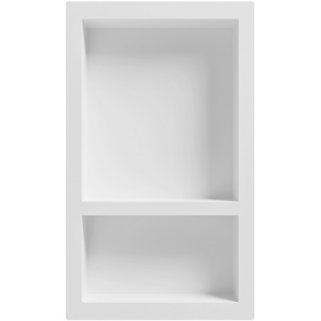 Mexen X-Wall-S étagère encastrée SMC avec bride 68,6 x 40,7 cm, blanche - 1901694109