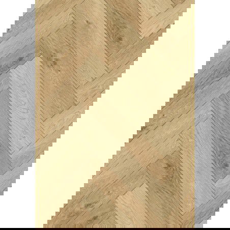 Mexen Anniston panneaux en vinyle à chevrons 635 x 127 mm SPC 6,5 mm, sous-couche IPEX 1,5 mm, 4 V-Fuga, Chêne