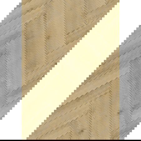 Mexen Charter Oak panneaux vinyles motif chevron 635 x 127 mm SPC 6,5 mm, sous-couche 1,5 mm, 4 V-fuge, Chêne - F1169-0635-127-?