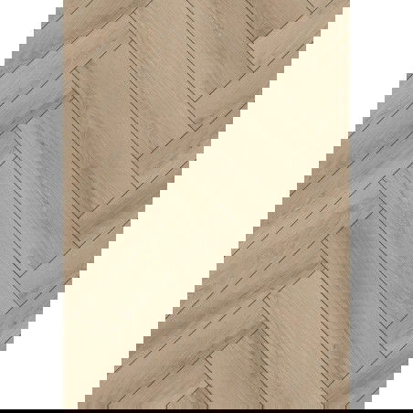 Mexen Palmdale panneaux en vinyle chevrons 635 x 127 mm SPC 6,5 mm, sous-couche IPEX 1,5 mm, 4 V-Joint, Chêne - F1180-0635-127-?