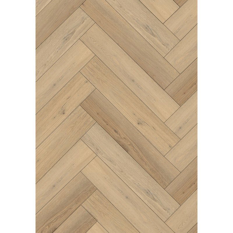 Mexen Rocky Mountain panneaux vinyles à chevrons 635 x 127 mm SPC 6,5 mm, sous-couche 1,5 mm, 4 V-Joint, Chêne