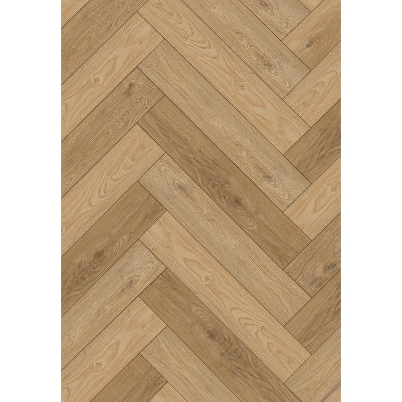 Mexen Sunset Hills panneaux vinyles en chevrons 635 x 127 mm SPC 6,5 mm, sous-couche 1,5 mm, 4 V-Joint, Chêne - F1170-0635-127-?