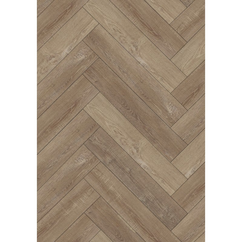Mexen Windsor panneaux vinyles à chevrons 635 x 127 mm SPC 6,5 mm, sous-couche IPEX 1,5 mm, 4 joints en V, Chêne
