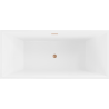 Mexen Vigo baignoire autoportante 178,5 x 80 cm, blanche, évacuation en laiton brossé - 51251788000-65