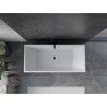 Mexen Vigo baignoire autoportante 178,5 x 80 cm, blanche, trop-plein noir - 51251788000-70