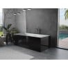 Mexen Vigo baignoire autoportante 178,5 x 80 cm, blanche/noire, trop-plein gris canon brossé - 51251788075-66