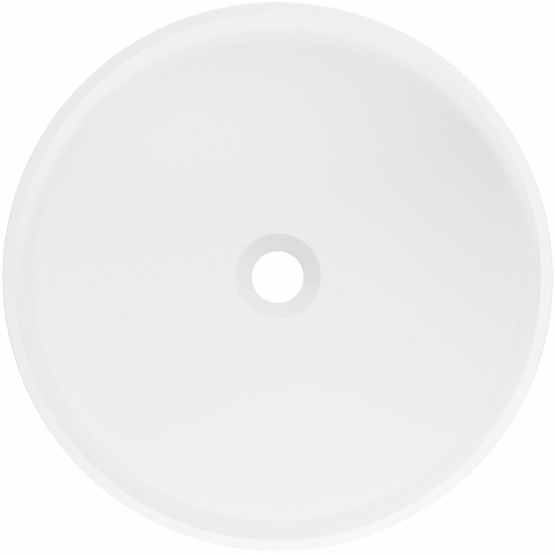 Mexen Onyx-01 lavabo autoportant en conglomérat 45 x 45 cm, blanc mat - 26524500
