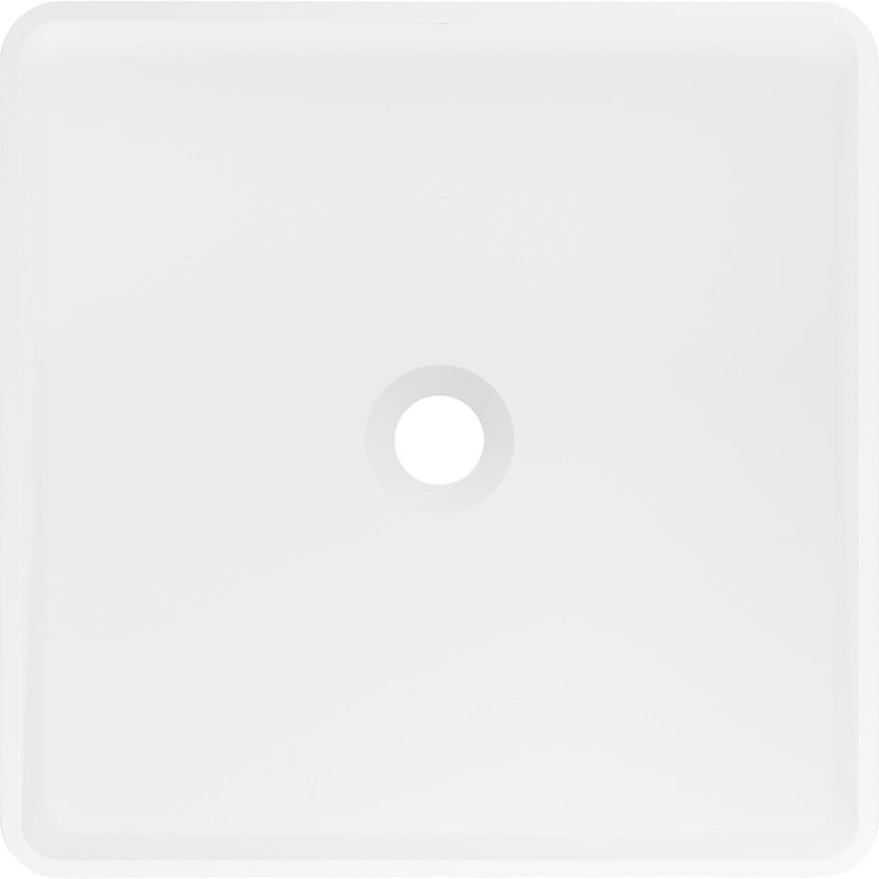 Mexen Adora lavabo autoportant en conglomérat 45 x 45 cm, blanc mat - 26564500