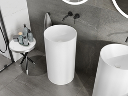 Mexen Ajax-01 lavabo autoportant en conglomérat 45 x 45 cm, blanc mat - 26504500
