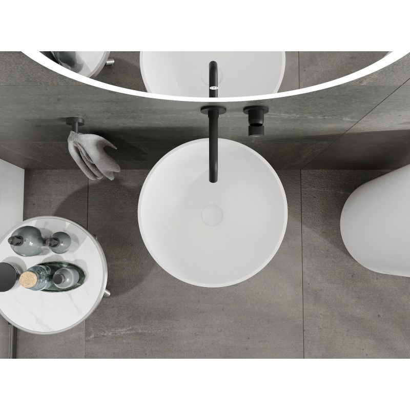 Mexen Ajax-01 lavabo autoportant en matériau composite 45 x 45 cm, blanc mat - 26504500