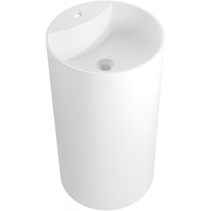Mexen Ajax-02 lavabo autoportant en conglomérat 45 x 45 cm, blanc mat - 26514500