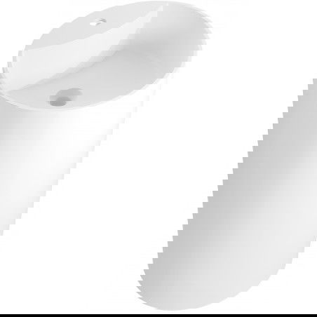 Mexen Ajax-02 lavabo autoportant en conglomérat 45 x 45 cm, blanc mat - 26514500